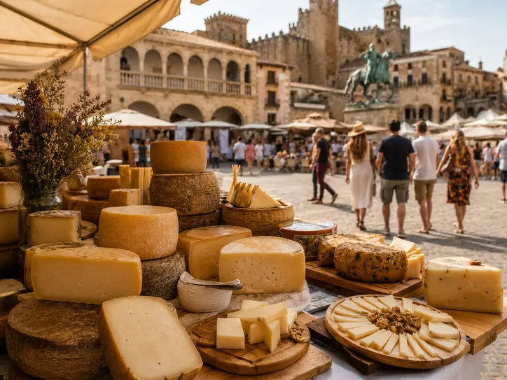 Feria Nacional del Queso en la Plaza Mayor de Trujillo